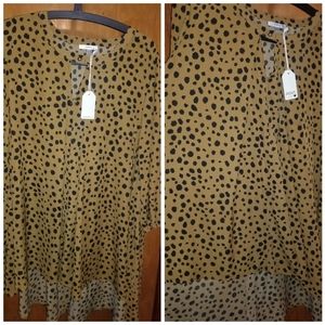 Boutique Size small flowy leapord dress